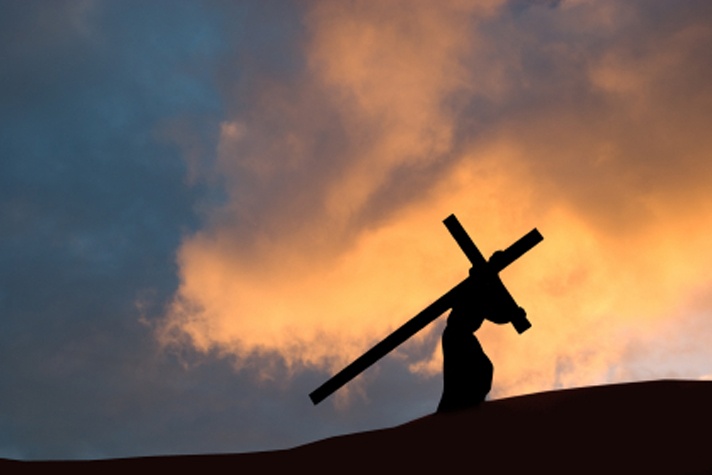 Jesus carrying cross